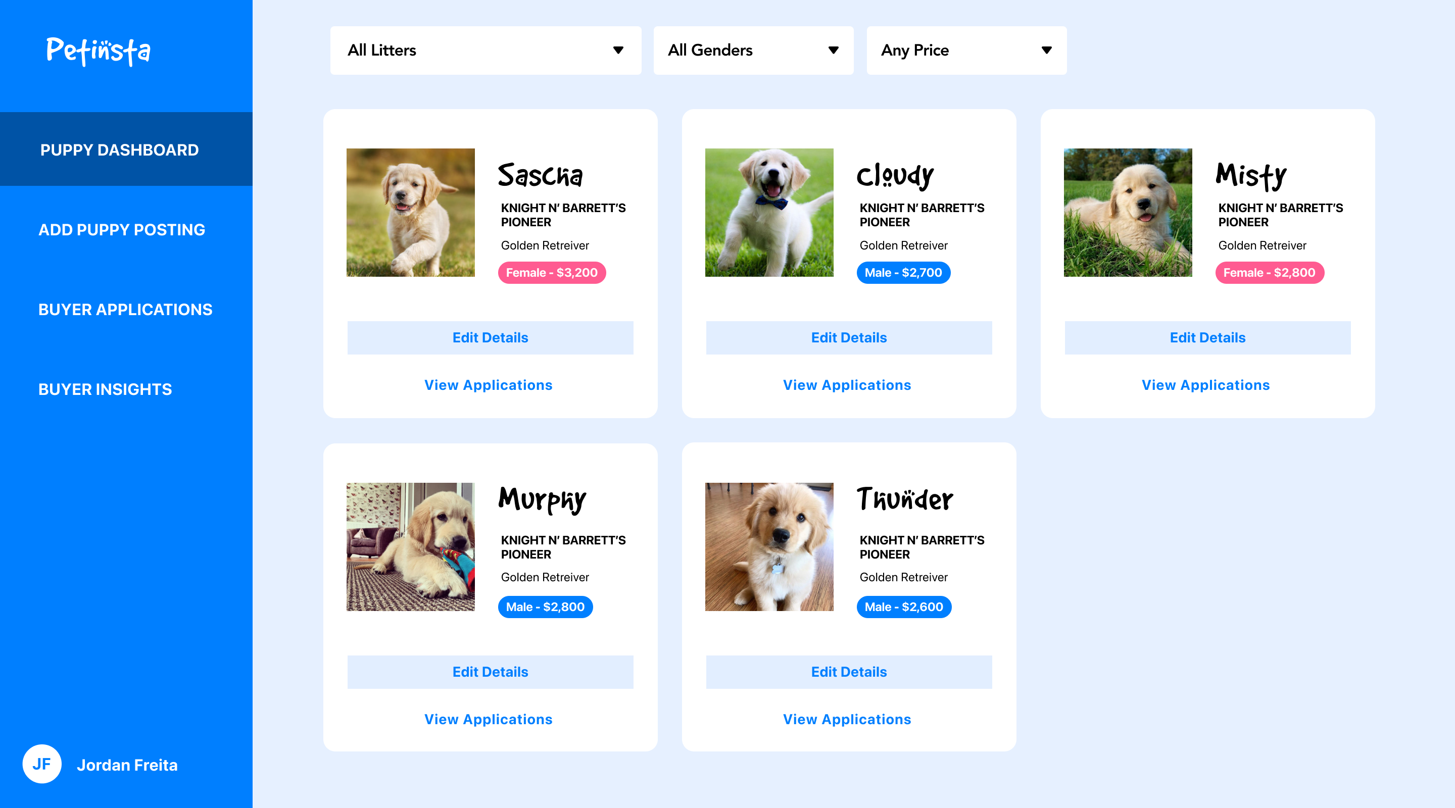 PetInsta product detail